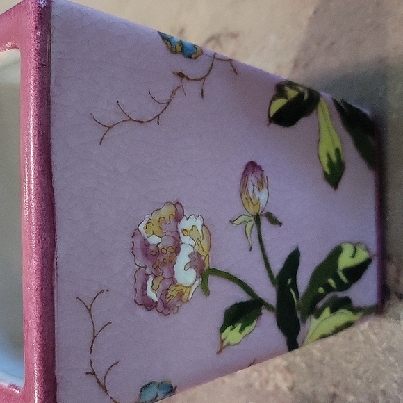 Exquisite Floral Vase + Dish - Picture 12 of 13